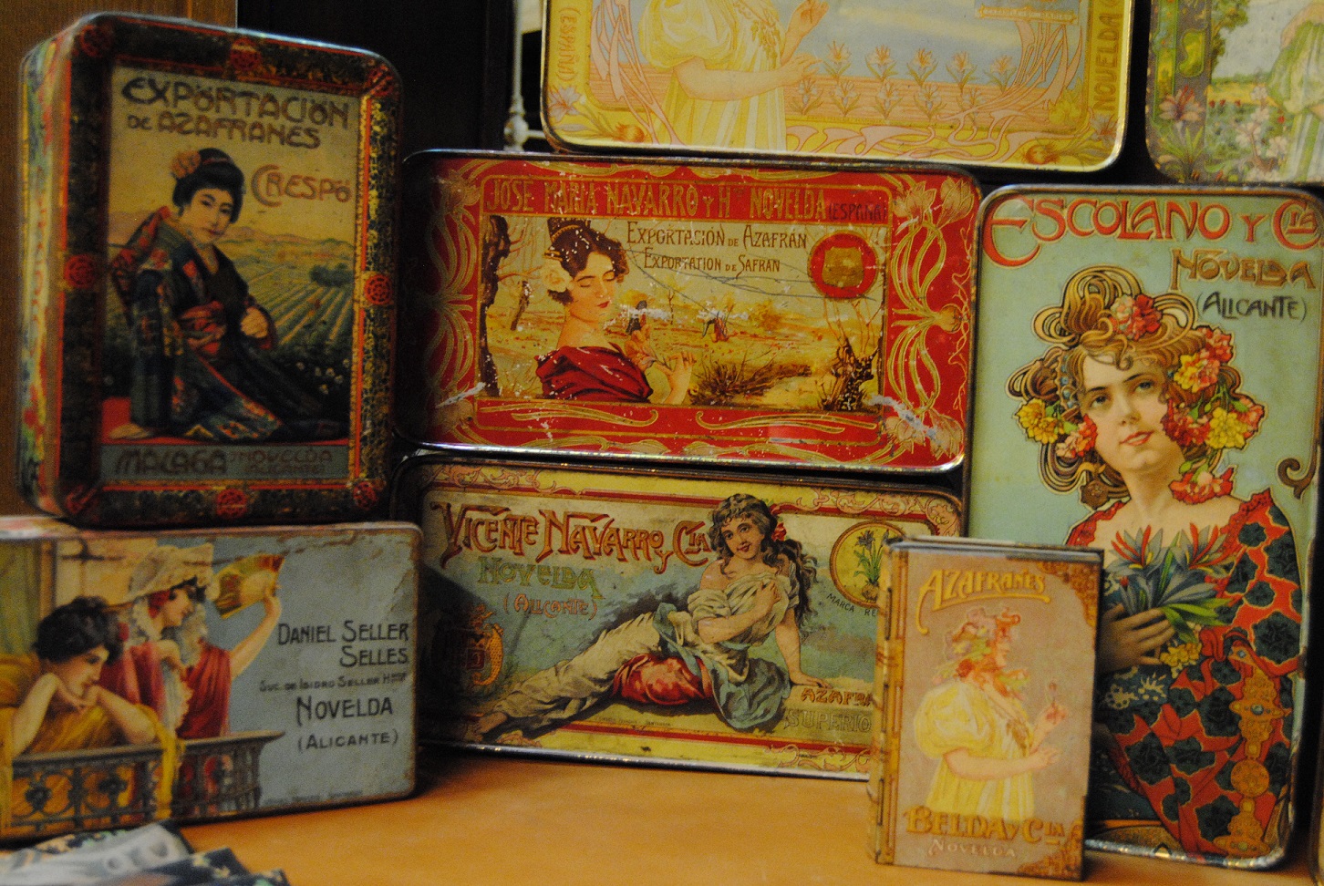 cajas de azafrán Novelda